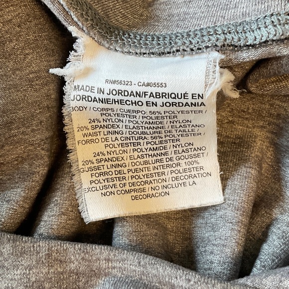 Nike Kids Two-Tone Gray Leggings - Picture 4 of 5